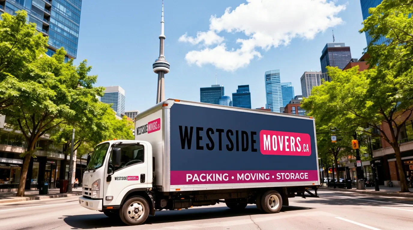 WestSide Movers truck in Toronto